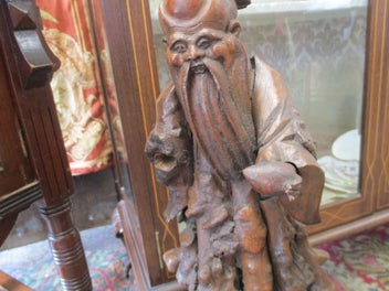 Listing 9 of 10 for SH 1526 - Vintage Chinese Root Carving Statue