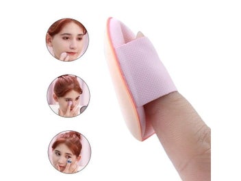 Listing 6 of 10 for 5/10Pcs Mini Finger Puff Foundation Small Air Cushion Powder Sponge Face