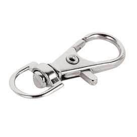 Listing 4 of 13 for 25/50/75/100pcs Swivel Lobster Clasp Clips Hook Alloy Key Ring Split Keychain