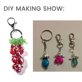 Listing 10 of 13 for 25/50/75/100pcs Swivel Lobster Clasp Clips Hook Alloy Key Ring Split Keychain