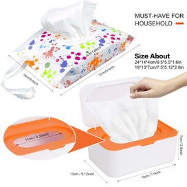Listing 2 of 8 for 8Pcs Baby Wipes Dispenser, Reusable Baby Wipe Holder Box and Portable Wet Wip