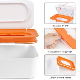 Listing 3 of 8 for 8Pcs Baby Wipes Dispenser, Reusable Baby Wipe Holder Box and Portable Wet Wip
