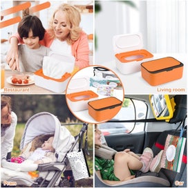 Listing 8 of 8 for 8Pcs Baby Wipes Dispenser, Reusable Baby Wipe Holder Box and Portable Wet Wip