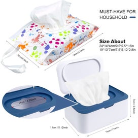 Listing 2 of 7 for 8Pcs Baby Wipes Dispenser, Reusable Baby Wipe Holder Box and Portable Wet Wip