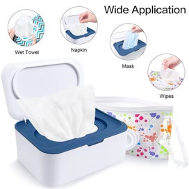 Listing 3 of 7 for 8Pcs Baby Wipes Dispenser, Reusable Baby Wipe Holder Box and Portable Wet Wip
