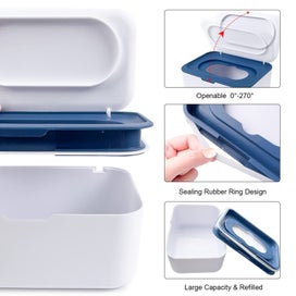 Listing 4 of 7 for 8Pcs Baby Wipes Dispenser, Reusable Baby Wipe Holder Box and Portable Wet Wip