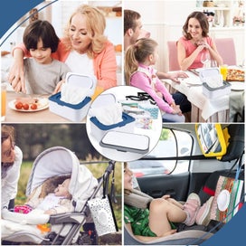 Listing 7 of 7 for 8Pcs Baby Wipes Dispenser, Reusable Baby Wipe Holder Box and Portable Wet Wip