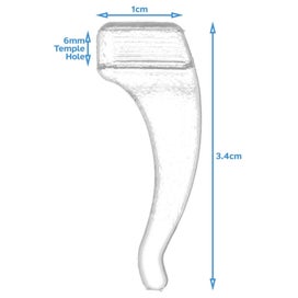 Listing 2 of 4 for Clear Silicone Glasses Eyeglass Frame Grip Holder Better than Strap Cord String!