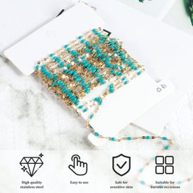 Listing 2 of 11 for Jewelry Chains 16.4 Feet/5M Gold Plated Stainless Steel Jewelry Chains Roll C