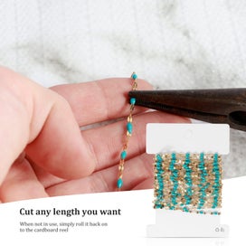 Listing 5 of 11 for Jewelry Chains 16.4 Feet/5M Gold Plated Stainless Steel Jewelry Chains Roll C