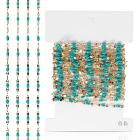 Listing 11 of 11 for Jewelry Chains 16.4 Feet/5M Gold Plated Stainless Steel Jewelry Chains Roll C