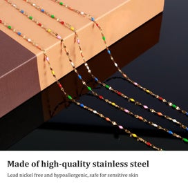 Listing 3 of 10 for Jewelry Chains 16.4 Feet/5M Gold Plated Stainless Steel Jewelry Chains Roll C