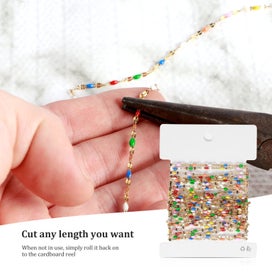 Listing 5 of 10 for Jewelry Chains 16.4 Feet/5M Gold Plated Stainless Steel Jewelry Chains Roll C