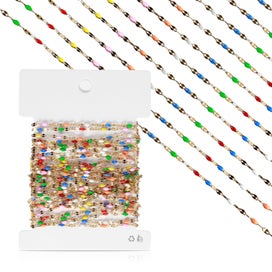 Listing 9 of 10 for Jewelry Chains 16.4 Feet/5M Gold Plated Stainless Steel Jewelry Chains Roll C