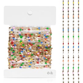 Listing 10 of 10 for Jewelry Chains 16.4 Feet/5M Gold Plated Stainless Steel Jewelry Chains Roll C