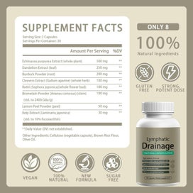 Listing 4 of 8 for Lymphatic Drainage 60 Capsule Supplements with Dandelion extract