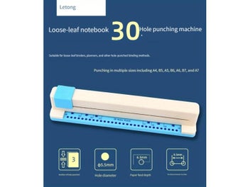 Listing 4 of 10 for Punching Machine 30 Hole Document Collar Punching Machine Manual DIY A4