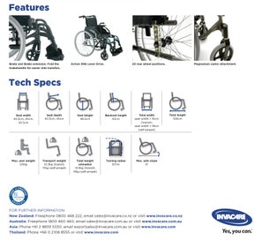 Listing 7 of 8 for Fold up recline wheelchair-in excellent condition