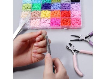 Listing 6 of 9 for Portable Three-color Metal Pliers Tool Set Jewelry-making Tools Round-mouth