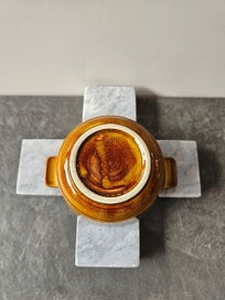 Listing 4 of 9 for Six Crown Lynn? Honey Glaze Individual Soup Bowls or Ramekins. Stamped 1143.