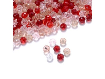 Listing 8 of 10 for Cicifu Dark Blue 3/4/6mm 120pcs Rondelle Austria Faceted Crystal Glass Beads