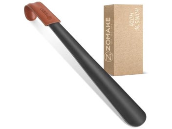 Listing 3 of 10 for Professional Shoe Horn Extra Long Shoe Horns Black Metal Shoe Horn Spoon Shape