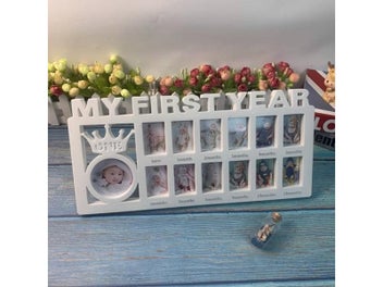 Listing 3 of 10 for The First Year Baby Keepsake Frame 0-12 Months Pictures Photo Frame Souvenirs