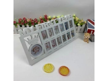 Listing 4 of 10 for The First Year Baby Keepsake Frame 0-12 Months Pictures Photo Frame Souvenirs