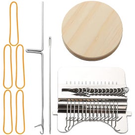 Listing 1 of 7 for Weaving Loom Kit Mini Darning Loom Convenient 14 Hooks Small Weaving Loom Mac