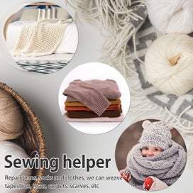 Listing 6 of 7 for Weaving Loom Kit Mini Darning Loom Convenient 14 Hooks Small Weaving Loom Mac