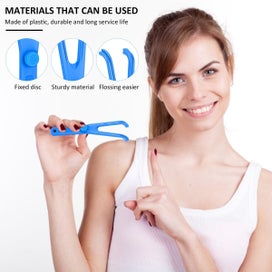 Listing 3 of 7 for 10Pcs Dental Floss Holder Y Shape Plastic Dental Floss Rack Reusable Floss Pi