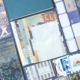 Listing 5 of 10 for 86pcs Vintage Scrapbook Kit DIY Journaling Supplies Set with Scrapbook Sticke