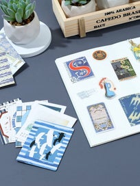 Listing 9 of 11 for 86pcs Vintage Scrapbook Kit DIY Journaling Supplies Set with Scrapbook Sticke