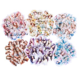 Listing 8 of 11 for 6 Pack Scrapbook Kit Literature Inspired Journaling Stickers Waterproof Scrap