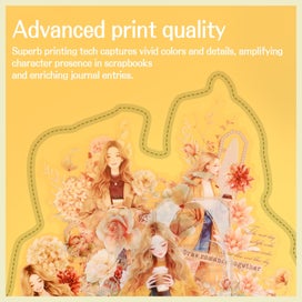 Listing 5 of 10 for 6 Pack Scrapbook Kit Literature Inspired Journaling Stickers Waterproof Scrap