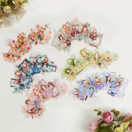 Listing 10 of 10 for 6 Pack Scrapbook Kit Literature Inspired Journaling Stickers Waterproof Scrap