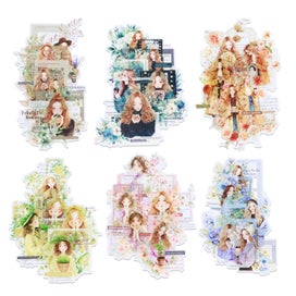 Listing 9 of 10 for 6 Pack Scrapbook Kit Literature Inspired Journaling Stickers Waterproof Scrap