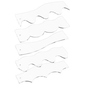 Listing 10 of 11 for 5 pcs Wave Edge Quilting Ruler and Templates Acrylic Quilting Templates Free