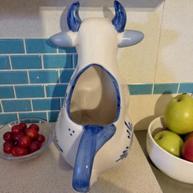Listing 4 of 5 for Authentic Delft Netherlands Blue & White Cow Pitcher