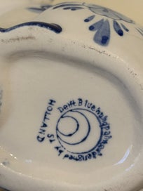 Listing 5 of 5 for Authentic Delft Netherlands Blue & White Cow Pitcher