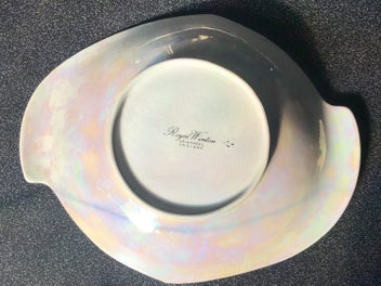 Listing 9 of 20 for Royal Winton Grimwades Red & Black Rose Dish, Vintage, RARE PATTERN