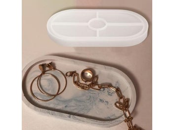 Listing 8 of 10 for Diy Crystal Glue Mold Round Fruit Dessert Storage Tray Silicone Mold DIY