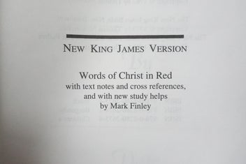 Listing 6 of 9 for NKJV Holy Bible with Study Helps by Mark Finley (BK56)