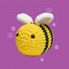 Listing 4 of 4 for OMC! Crochet Plushie Betty Bee