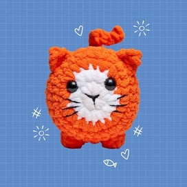 Listing 5 of 5 for OMC! Crochet Plushie Kiki Kitten