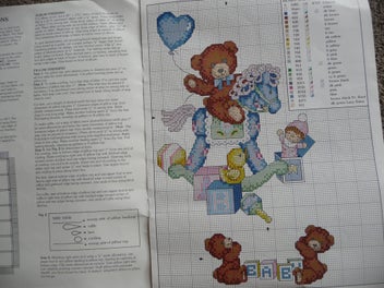 Listing 2 of 2 for Cross stitch chart - Rock a Bye Collection