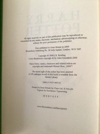 Listing 12 of 18 for Harry Potter; Complete Set, Genuine, Gold Foil Deluxe First Editions On Offer.