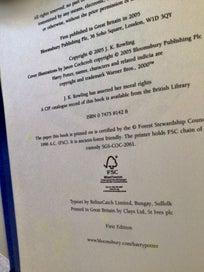 Listing 13 of 18 for Harry Potter; Complete Set, Genuine, Gold Foil Deluxe First Editions On Offer.