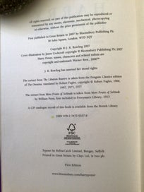 Listing 15 of 18 for Harry Potter; Complete Set, Genuine, Gold Foil Deluxe First Editions On Offer.