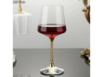 Listing 5 of 8 for Nordic Light Luxury Gold Foil Crystal Glass Goblet And Decanter Set Family